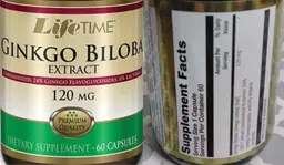 Label for Ginkgo Biloba Extract 120 mg