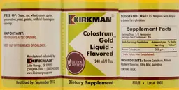Label for Colostrum Gold Liquid - Flavored