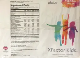 Label for XFactor Kids Tropical Splash