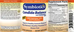 Label for Candida Balance with Colostrum Plus