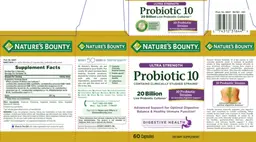 Label for Probiotic 10