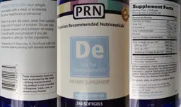 Label for De Dry Eye Omega Benefits