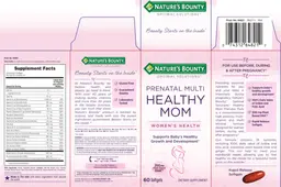 Label for Prenatal Multi Healthy Mom