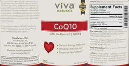 Label for CoQ10 100 mg