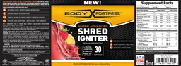 Label for Super Advanced Shred Igniter Raspberry Lemonade