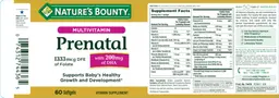 Label for Prenatal