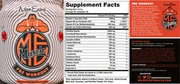 Label for Pre Workout Raspberry Punch