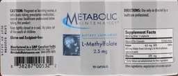 Label for L-Methylfolate 2.5 mg