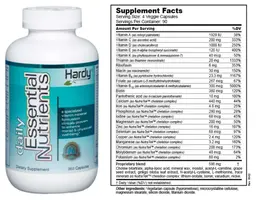 Label for Daily Essential Nutrients