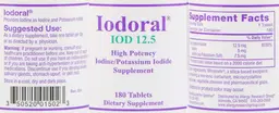 Label for Iodoral IOD 12.5