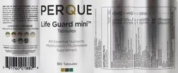 Label for Life Guard Mini Tabsules