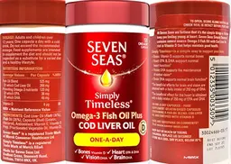 Label for Omega-3 Fish Oil Plus Cod Liver Oil