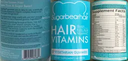 Label for Hair Vitamins