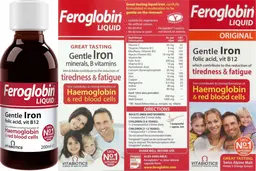 Label for Feroglobin Liquid Original