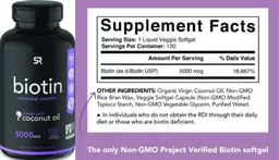 Label for Biotin 5000 mcg