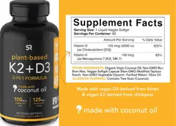 Label for K2 + D3