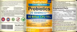 Label for Probiotics