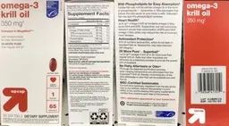 Label for Omega-3 Krill Oil 350 mg