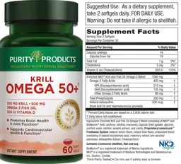 Label for Krill Omega 50+