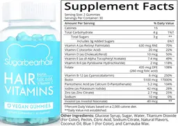 Label for Hair Vitamins