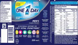 Label for Men's Complete Multivitamin