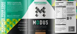 Label for Modus Chocolate Flavor