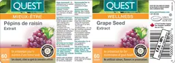 Label for Grape Seed Extract