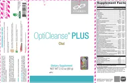 Label for OptiCleanse Plus Chai