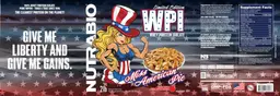 Label for Limited Edition WPI Whey Protein Isolate Miss American Pie