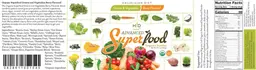 Label for Advanced Superfood Greens & Vegetables Berry Flavored