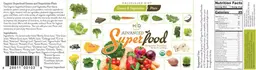 Label for Advanced Superfood Greens & Vegetables Plain