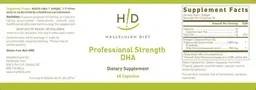 Label for Professional Strength DHA