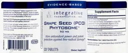 Label for Grape Seed (PCO) Phytosome 50 mg