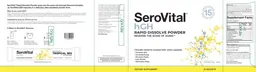 Label for SeroVital hGH Rapid Dissolve Powder Tropical Mix
