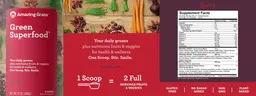 Label for Green Superfood Berry
