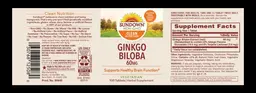 Label for Ginkgo Biloba 60 mg