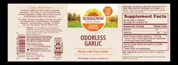 Label for Odorless Garlic
