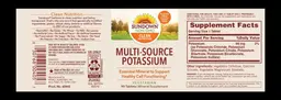 Label for Multi-Source Potassium