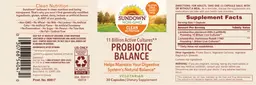 Label for Probiotic Balance