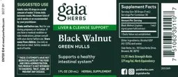 Label for Black Walnut Green Hulls