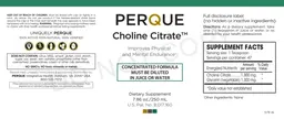 Label for Choline Citrate
