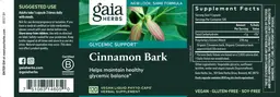 Label for Cinnamon Bark