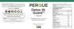 Label for Detox IN Guard Tabsules