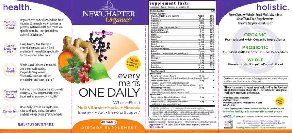 Label for Every Man's One Daily