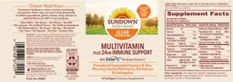 Label for Multivitamin plus 24 HR Immune Support