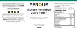 Label for Glucose Regulation Guard Forte