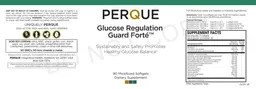 Label for Glucose Regulation Guard Forte