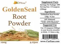 Label for GoldenSeal Root Powder
