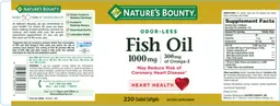 Label for Fish Oil 1000 mg