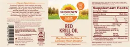 Label for Red Krill Oil 1000 mg